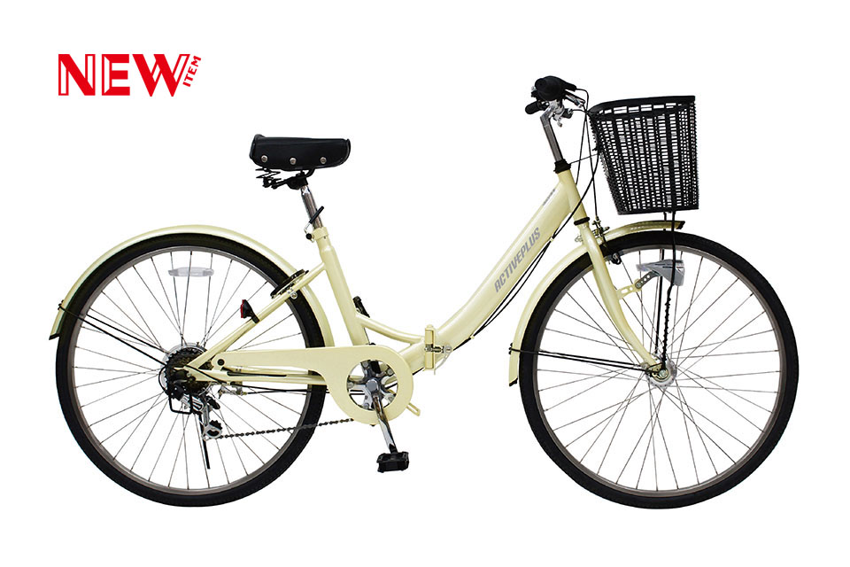 新品 ミムゴ 16インチ ノーパンクタイヤ 折り畳み自転車 6段変速 MG